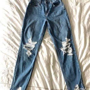 High rise mom jeans
